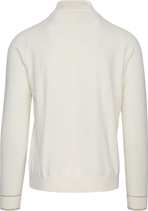 Blue Industry Half Zip Trui Ecru Product / Achterkant