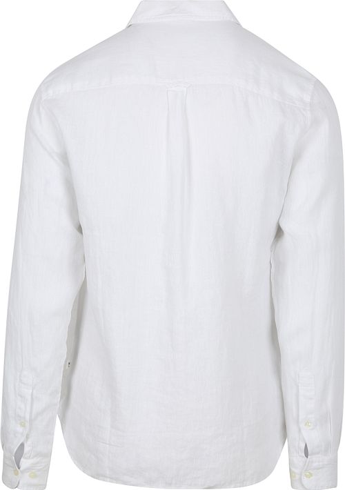 KnowledgeCotton Apparel Shirt Linen White Product / Achterkant