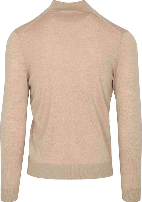 Suitable Cardigan Merino Sand Product / Achterkant