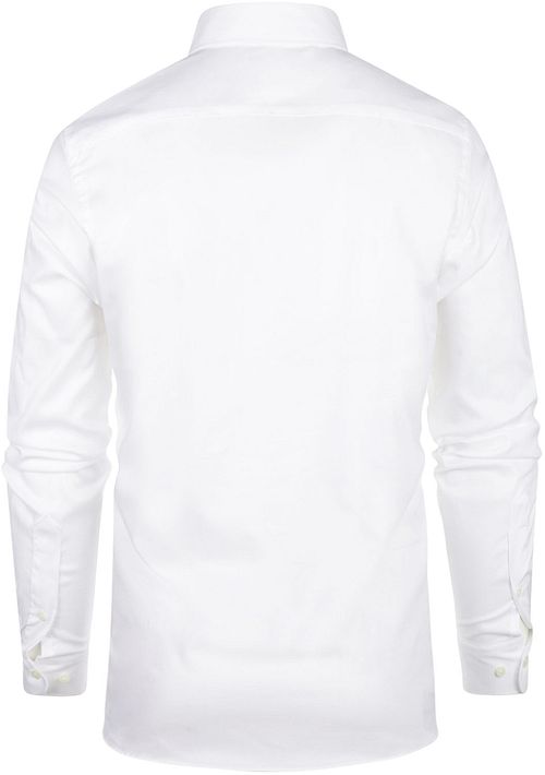 Steppin' Out Hemd Slim-Fit Twill Weiß Product / Achterkant
