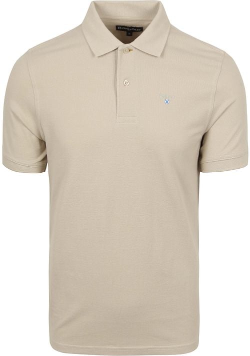 Barbour Pique Polo Shirt Beige Product