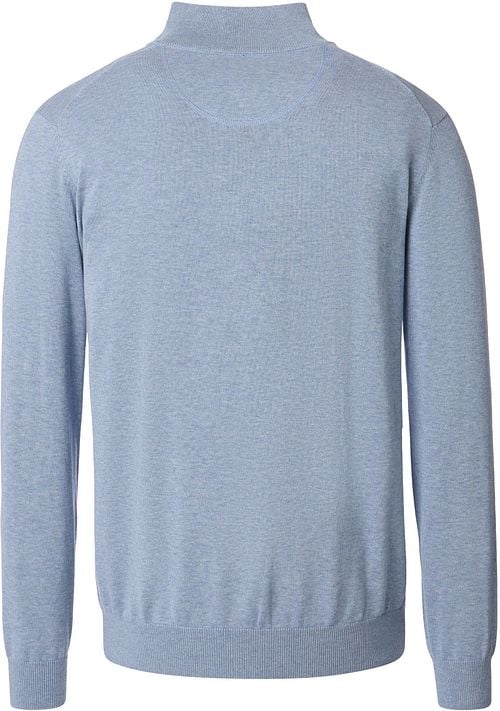 Casa Moda Halfzip Pullover Solid Hellblau Product / Achterkant