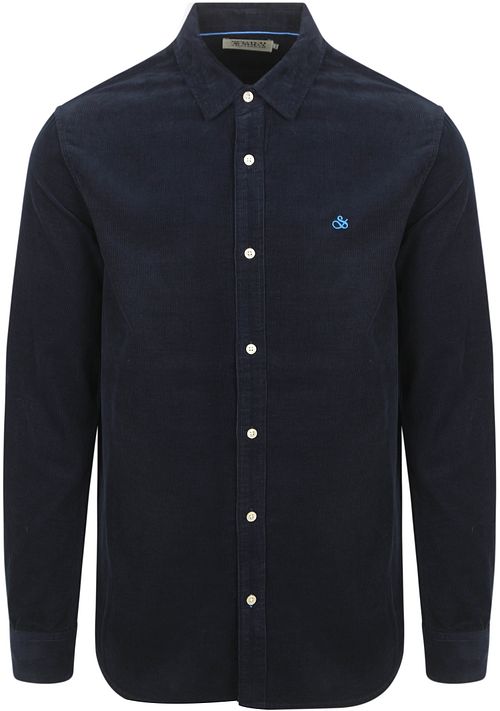 Scotch and Soda Solid Corduroy Hemd Zwart Product