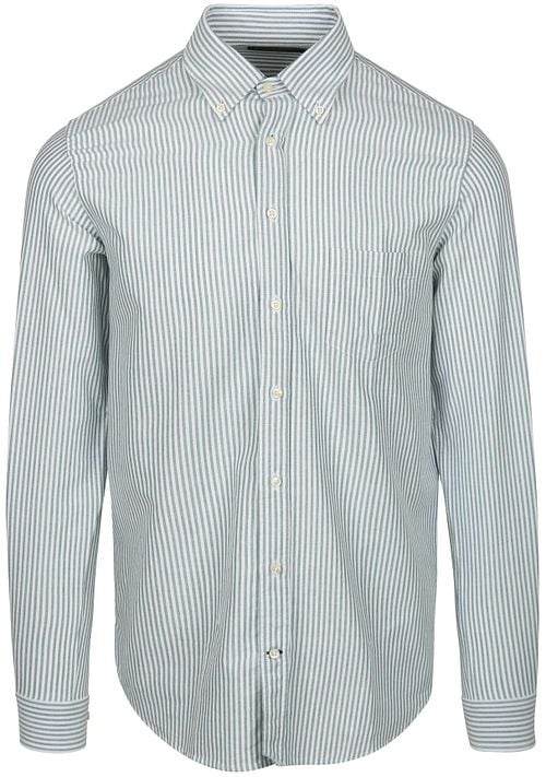 Steppin' Out Shirt Oxford Pocket Stripes Light Green Product