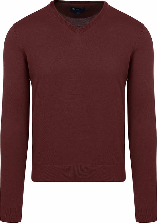 Suitable Respect Cotton Vinir Pullover Bordeaux Product