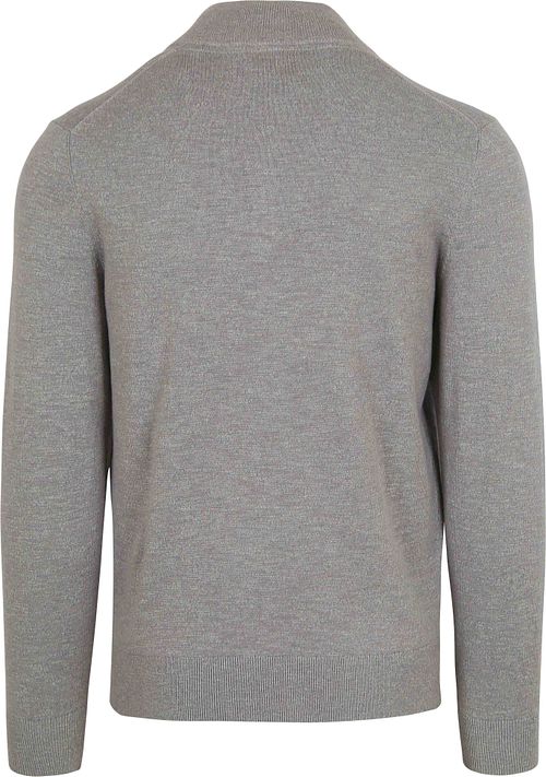 Suitable Slub Yarn Half Zip Pullover Grey Product / Achterkant