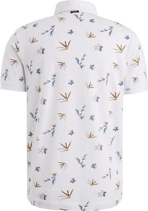 Vanguard Poloshirt Druck Weiß Product / Achterkant