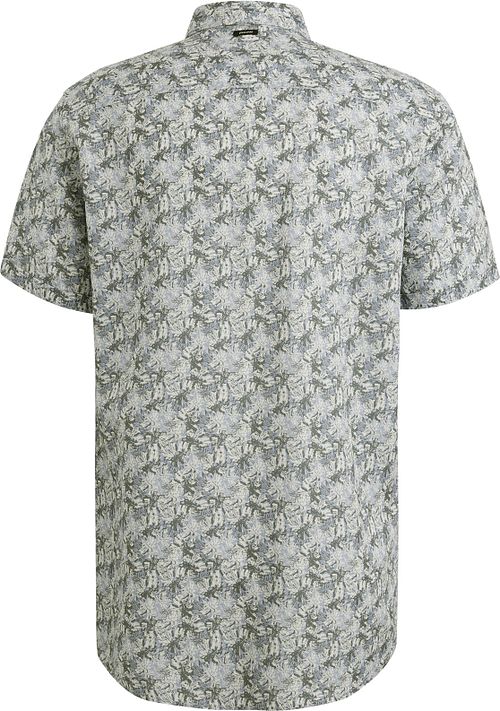 Vanguard Short Sleeve Hemd Print Blauw Groen Product / Achterkant