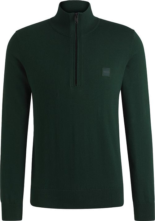 BOSS Pull Kanobix Demi-Zip Vert Foncé Product