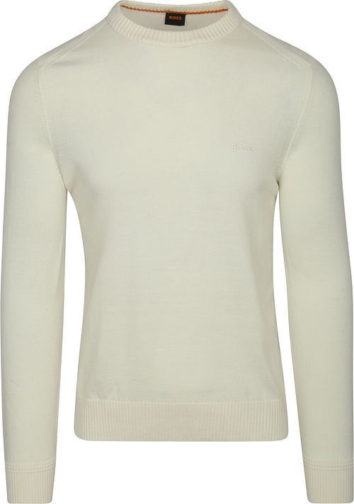 BOSS Pullover Avac Wool Ecru Product