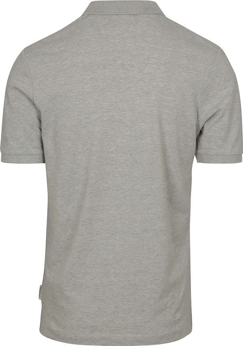 Scotch And Soda Core Piqué Polo Shirt Grey Product / Achterkant