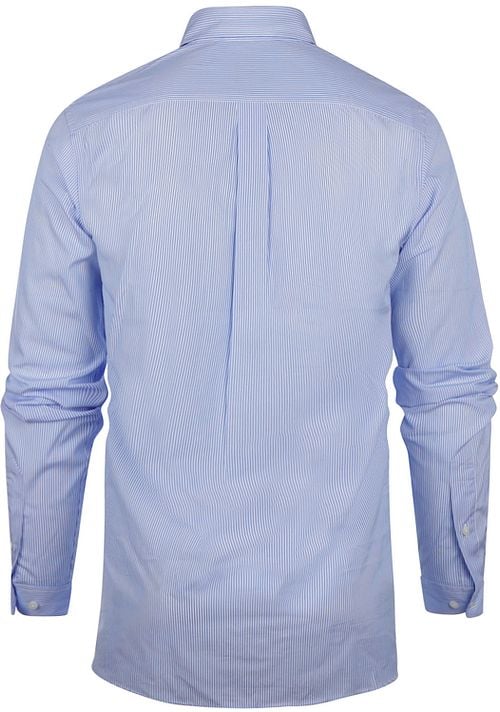 Steppin' Out Shirt Extra Long Sleeves Stripe Light Blue Product / Achterkant