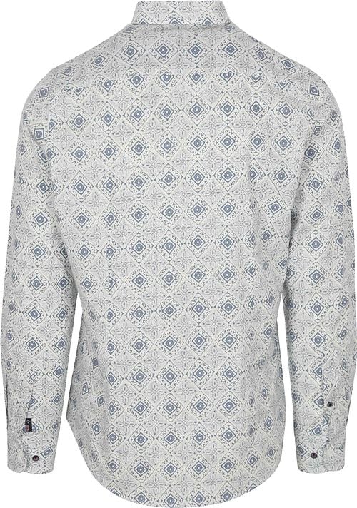NZA Overhemd Karson Linnen Blend Blauw Product / Achterkant