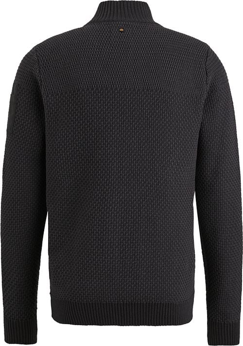 PME Legend Vest Knitted Structure Zwart Product / Achterkant