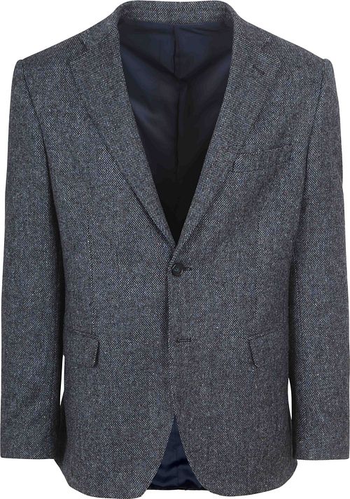 Suitable Birds Eye Sport Jacket Merino Wool Navy Product