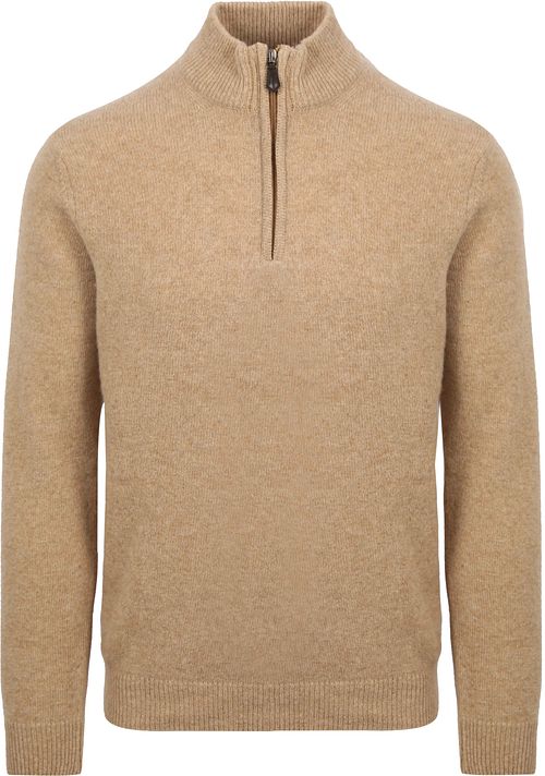 Suitable Half Zip Pullover Wool Beige Product