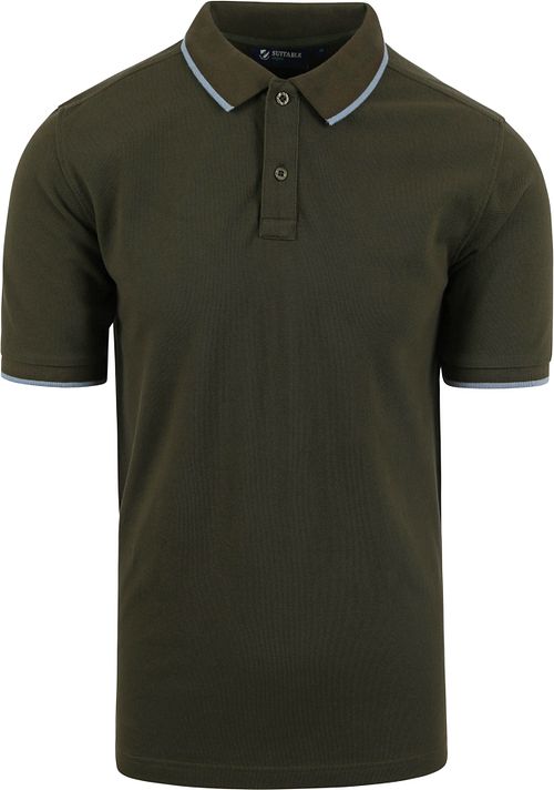 Suitable Respect Polo Shirt Tip Ferry Olive Green Product