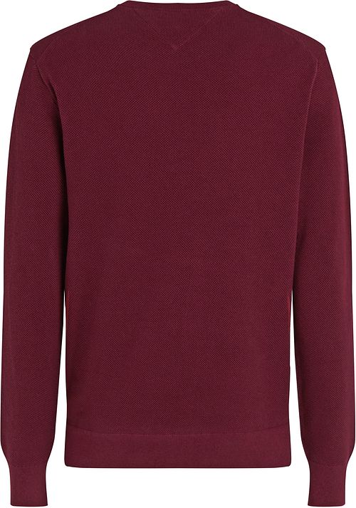 Tommy Hilfiger Structure Trui Bordeaux Red Product / Achterkant