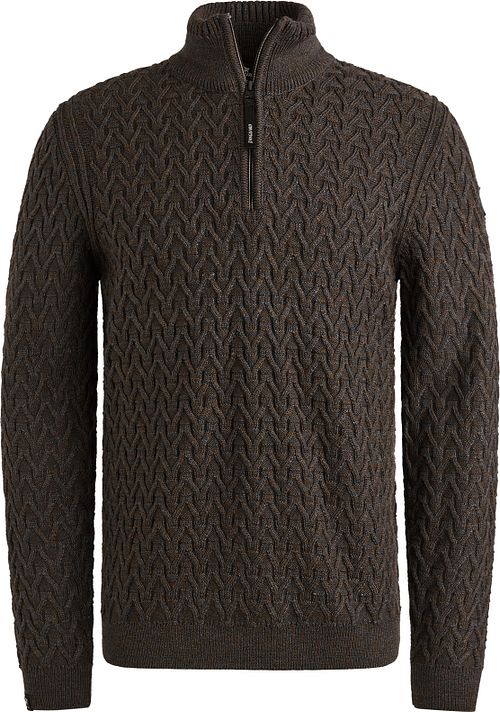 Vanguard Pullover Half Zip Wool Brown Product