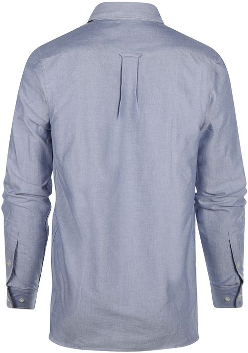 Steppin' Out Shirt Oxford Melange Blue Product / Achterkant