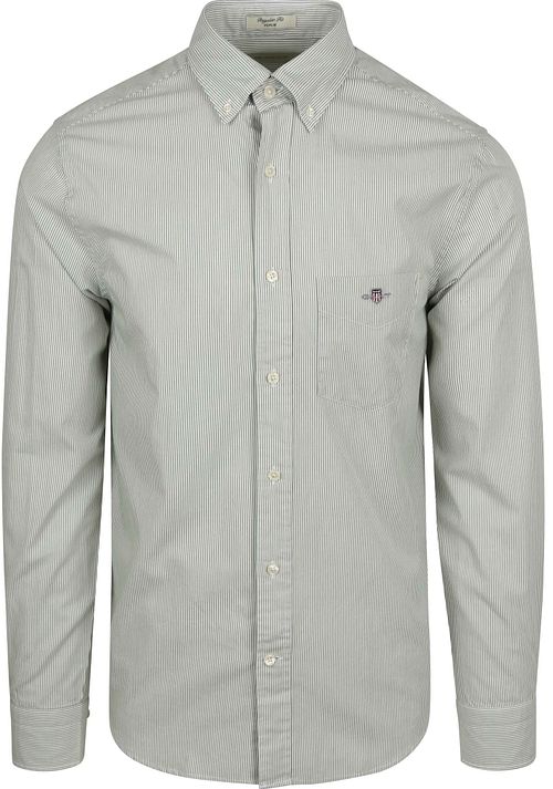 Gant Poplin Banker Chemise Rayures Vert Product