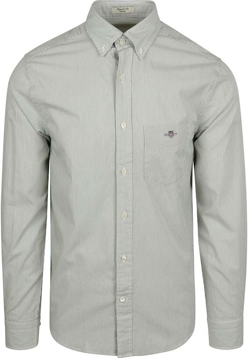 Gant Poplin Banker Shirt Stripe Green Product