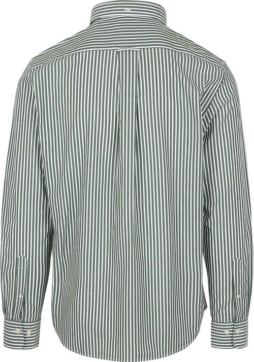 Gant Casual Shirt Stripe Green Product / Achterkant