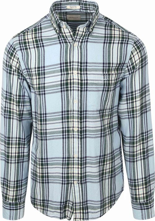 Gant Shirt Flannel Checks Blue