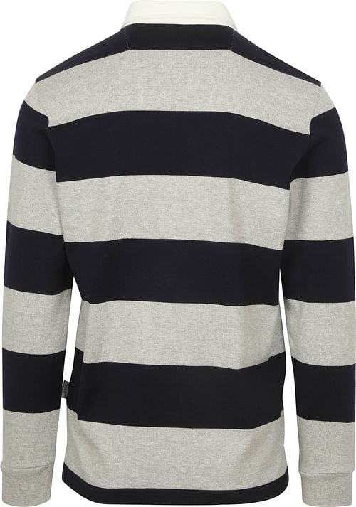 McGregor Rugbyshirt Streep Navy Grijs