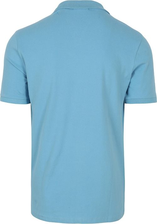 No Excess Polo Shirt Riva Solid Blue Product / Achterkant