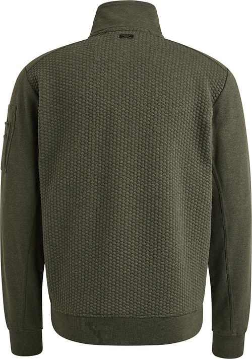 PME Legend Vest Jacquard Interlock Beluga Groen