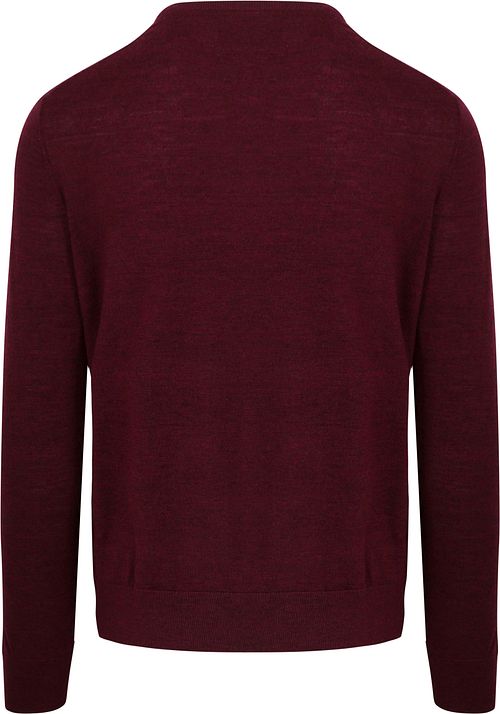 King Essentials The John Pull Merino Burgundy Product / Achterkant