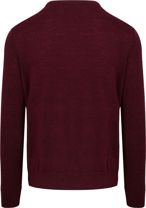 King Essentials The John Pullover Merino Burgundy Product / Achterkant