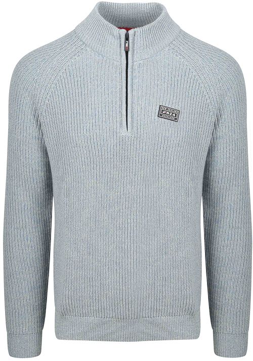 NZA Half Zip Sweater Drake Light Blue Product