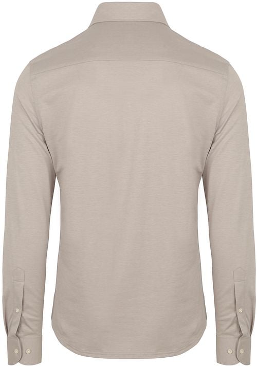 Profuomo Camiche Polo Shirt Beige Product / Achterkant