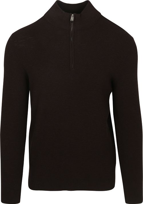 Profuomo Pullover Half Zip Structure Marron Product