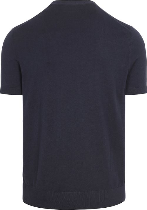 Suitable Knitted T-shirt Pocket Compact Navy Product / Achterkant