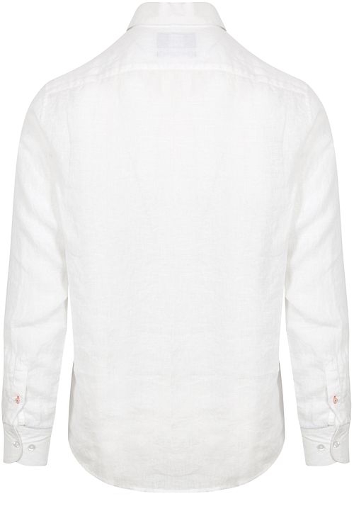 Suitable Shirt Linen White Product / Achterkant
