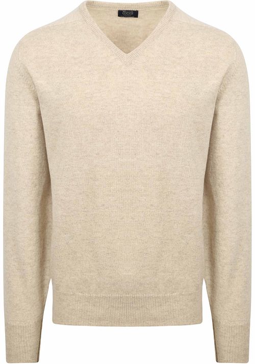 William Lockie Pull Col-V Agneline Linen Beige Product