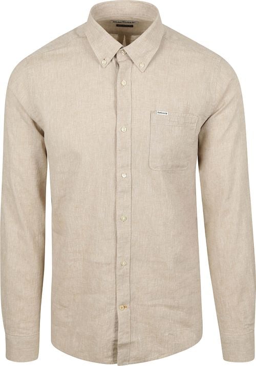 Barbour Shirt Nelson Tailored Stone Beige Product