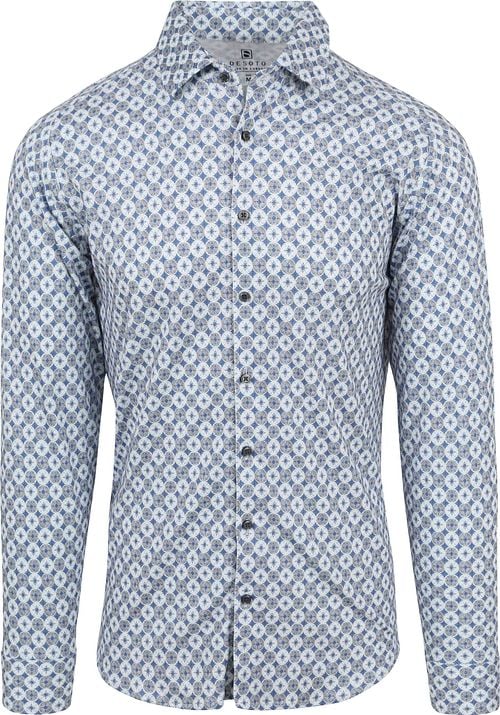 Desoto Shirt Kent Print Blue Product