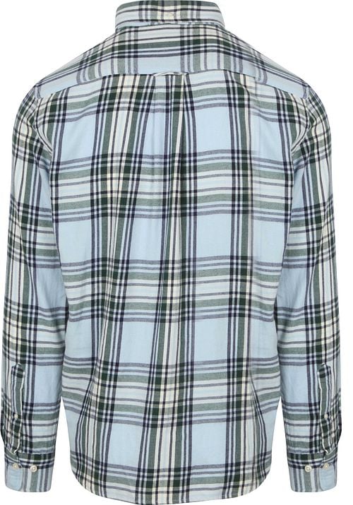 Gant Hemd Flanell Kariert Blau