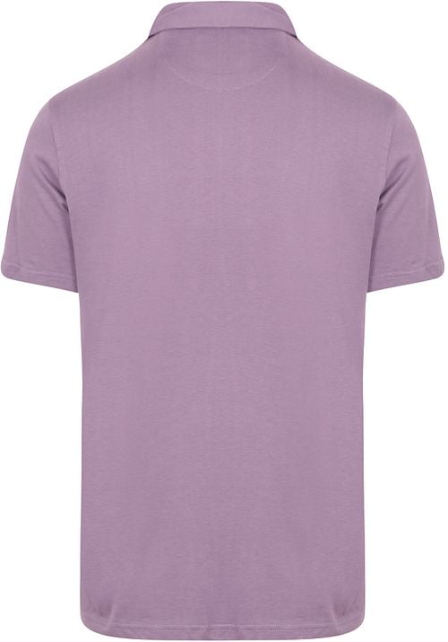 King Essentials The James Poloshirt Paars Product / Achterkant