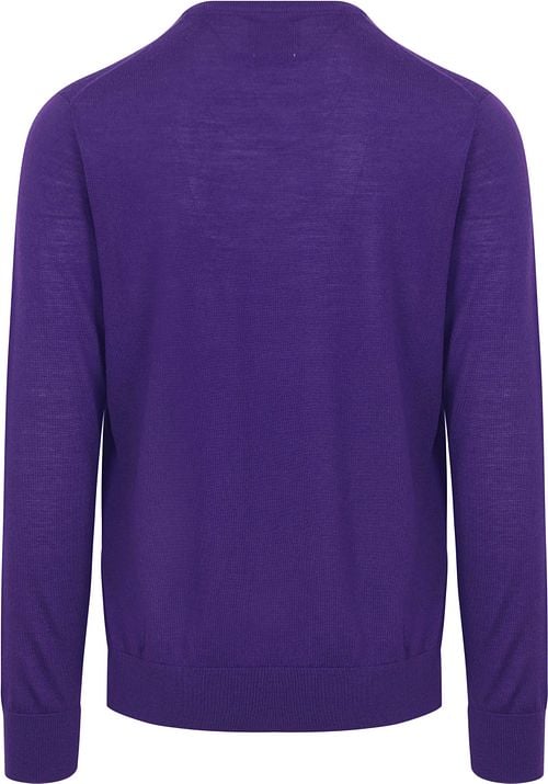 King Essentials The John Pull Merino Violet Product / Achterkant