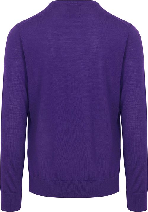 King Essentials The John Pullover Merino Purple Product / Achterkant