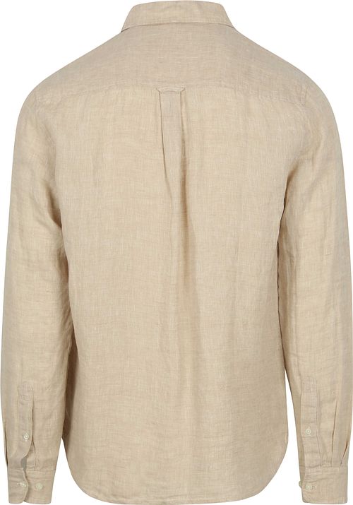 KnowledgeCotton Apparel Shirt Linen Ecru Product / Achterkant