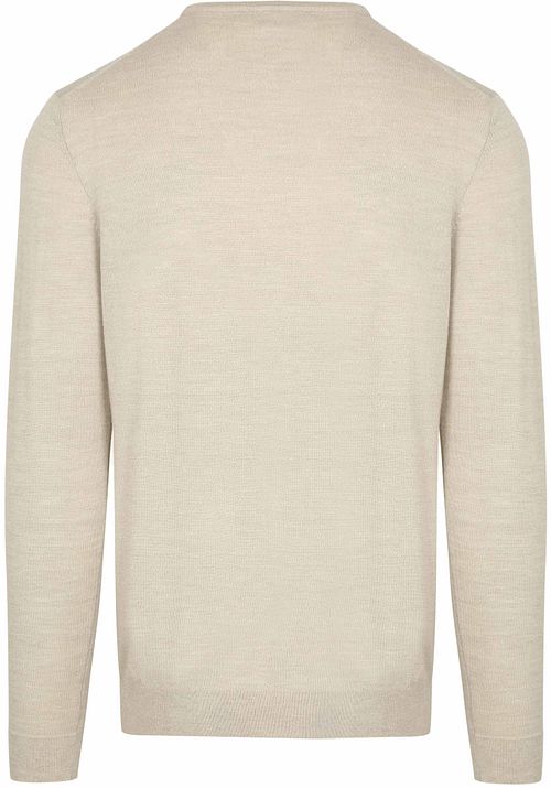 Profuomo Pullover Merinowolle Beige Product / Achterkant