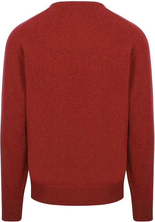William Lockie Pullover Lambswool V Dobonnet Product / Achterkant