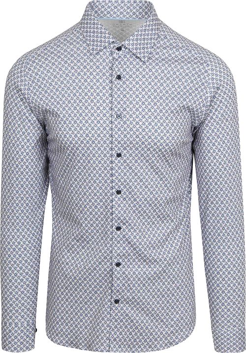 Desoto Shirt Print Floral Blue Beige Product