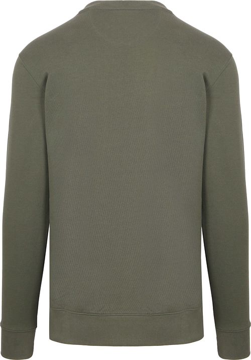 King Essentials The George Sweater Olive Green Product / Achterkant